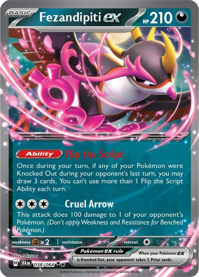 Image for Fezandipiti ex (038/064) [SV: Shrouded Fable] - Pokemon