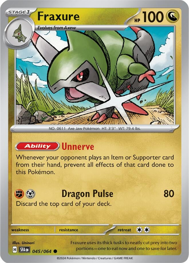 Image for Fraxure (045/064) [SV: Shrouded Fable] - Pokemon