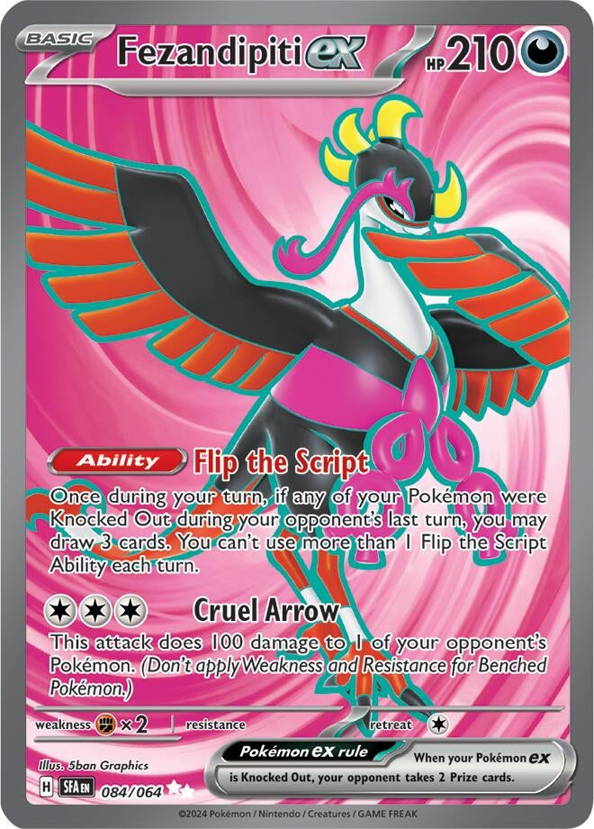 Image for Fezandipiti ex (084/064) [SV: Shrouded Fable] - Pokemon