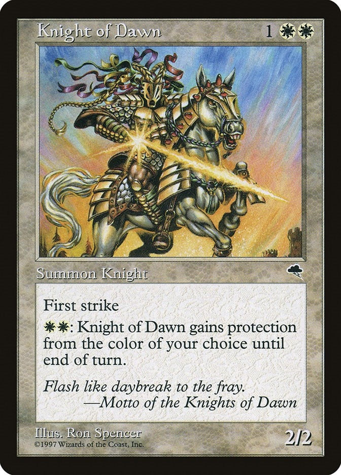 Image for Knight of Dawn (26) [Tempest] - Magic: The Gathering