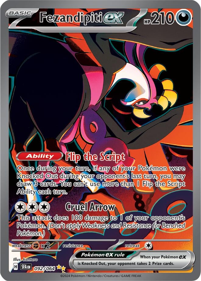 Image for Fezandipiti ex (092/064) [SV: Shrouded Fable] - Pokemon