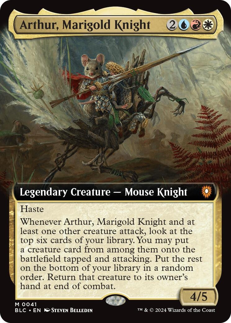 Image for Arthur, Marigold Knight (Extended Art) (41) [Bloomburrow] - Magic: The Gathering