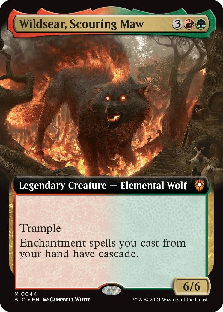 Image for Wildsear, Scouring Maw (Extended Art) (44) [Bloomburrow] - Magic: The Gathering