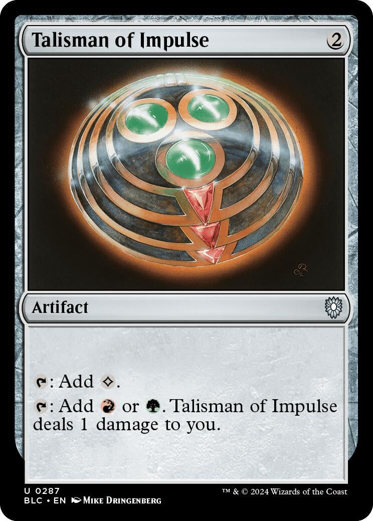 Image for Talisman of Impulse (287) [Bloomburrow] - Magic: The Gathering