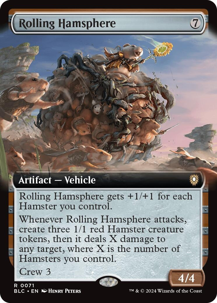 Image for Rolling Hamsphere (Extended Art) (71) [Bloomburrow] - Magic: The Gathering