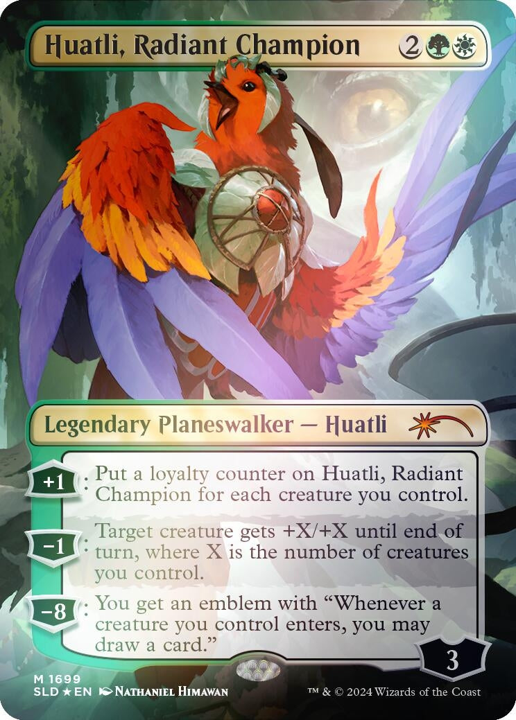 Image for Huatli, Radiant Champion (Rainbow Foil) (1699) [Secret Lair Drop Series] - Magic: The Gathering
