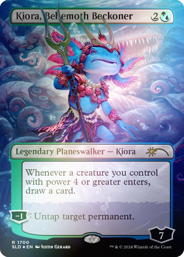 Image for Kiora, Behemoth Beckoner (Rainbow Foil) (1700) [Secret Lair Drop Series] - Magic: The Gathering