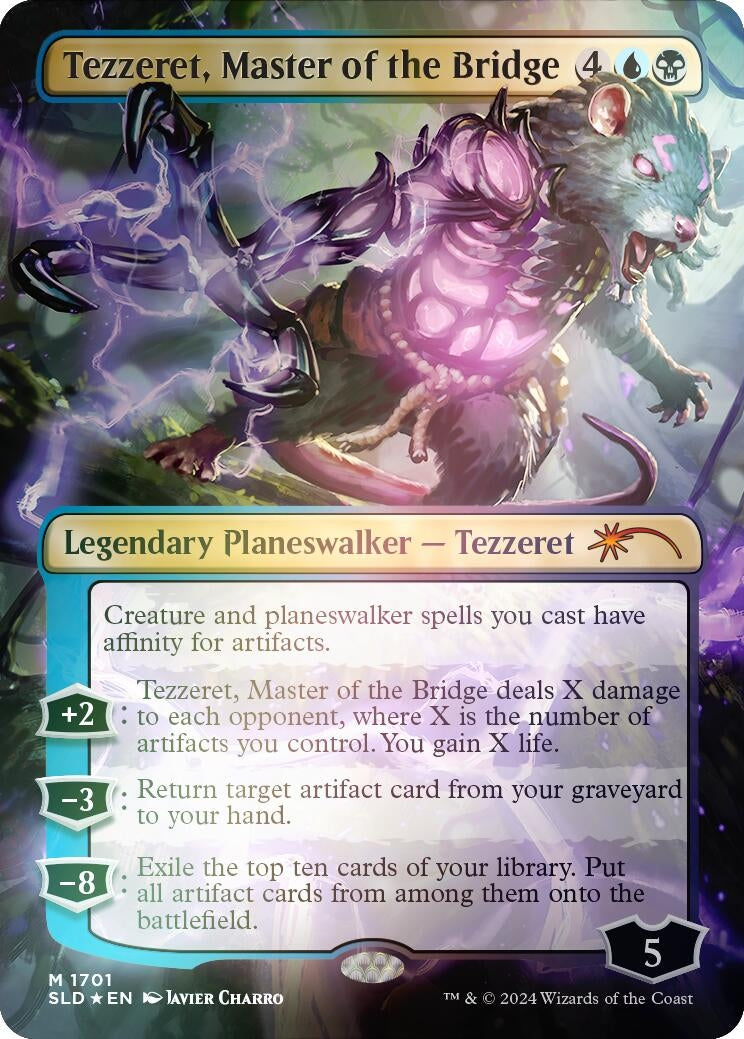 Image for Tezzeret, Master of the Bridge (Rainbow Foil) (1701) [Secret Lair Drop Series] - Magic: The Gathering