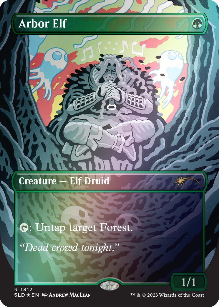 Image for Arbor Elf (Rainbow Foil) (1317) [Secret Lair Drop Series] - Magic: The Gathering