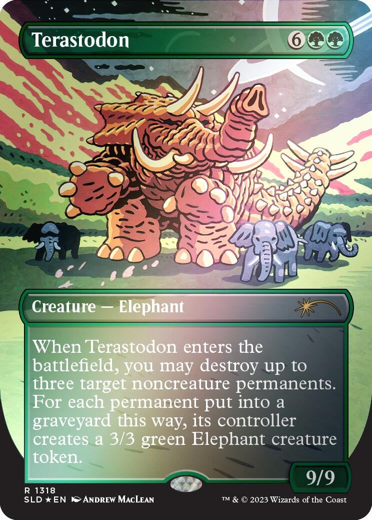 Image for Terastodon (Rainbow Foil) (1318) [Secret Lair Drop Series] - Magic: The Gathering
