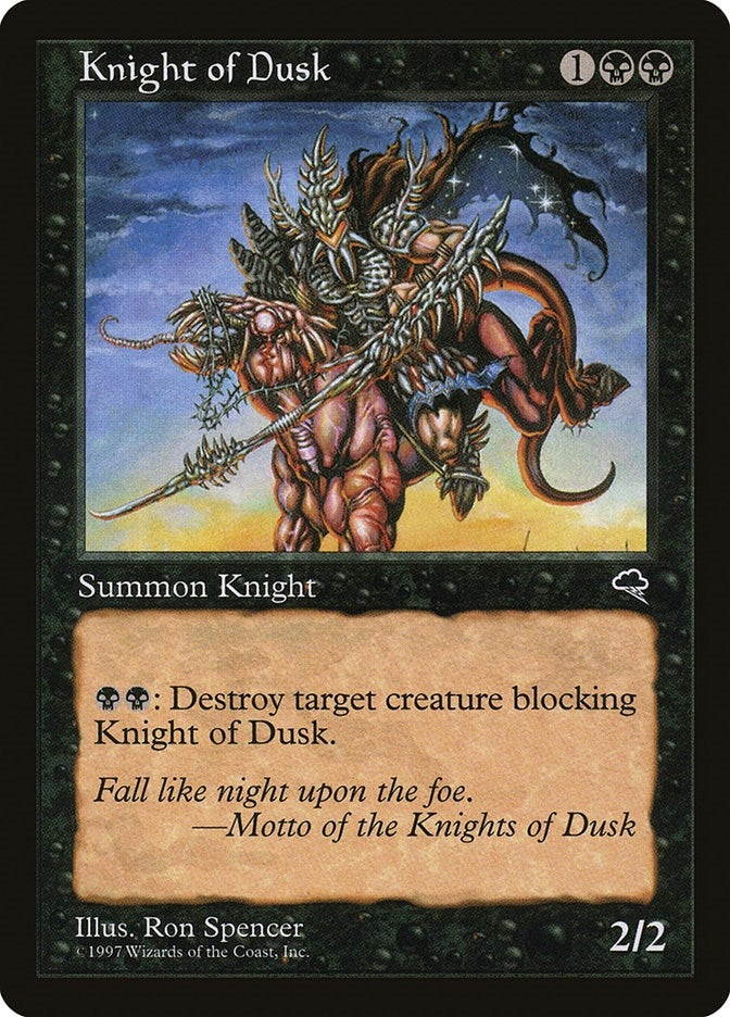 Image for Knight of Dusk (140) [Tempest] - Magic: The Gathering