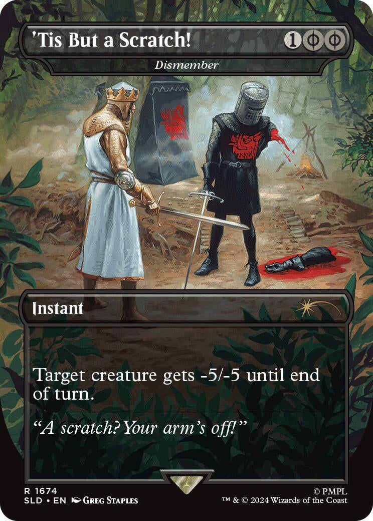 Image for 'Tis But a Scratch! - Dismember (1674) [Secret Lair Drop Series] - Magic: The Gathering