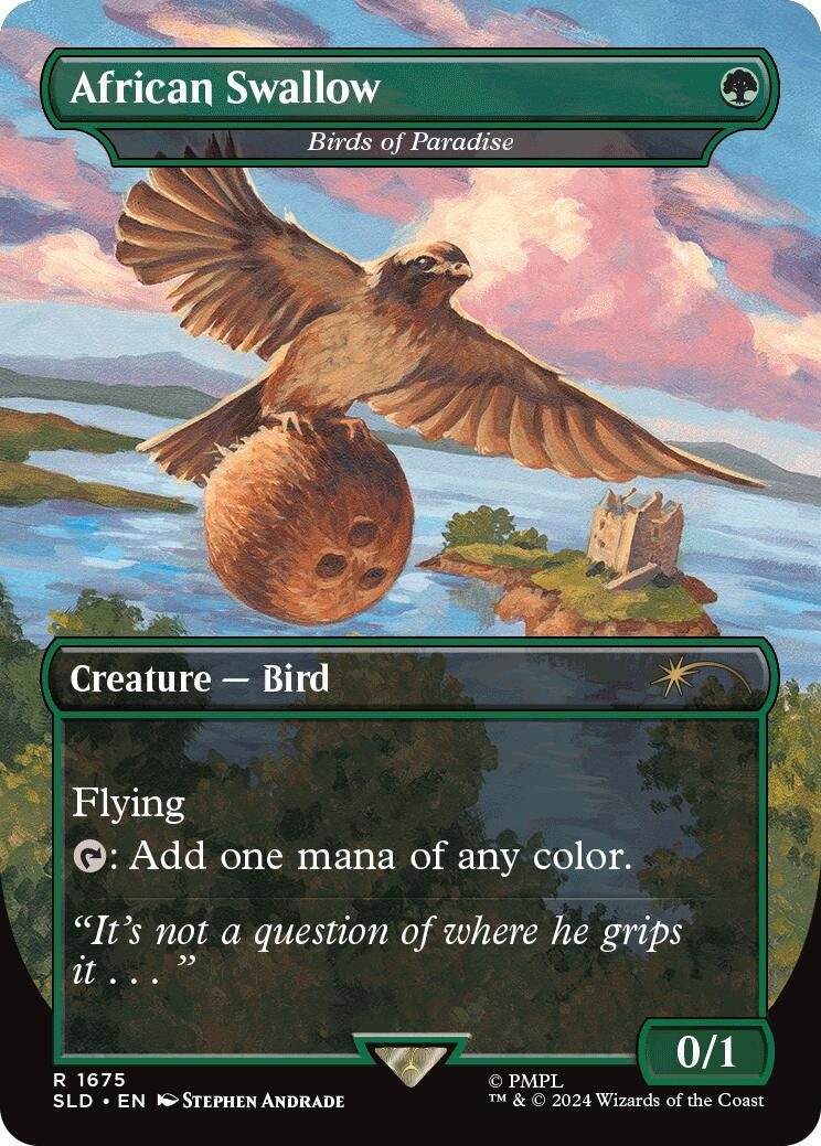 Image for African Swallow - Birds of Paradise (1675) [Secret Lair Drop Series] - Magic: The Gathering