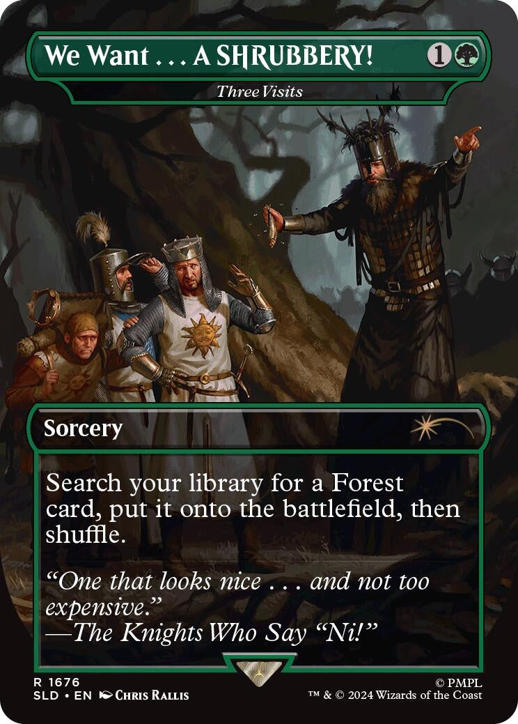 Image for We Want...A SHRUBBERY! - Three Visits (1676) [Secret Lair Drop Series] - Magic: The Gathering