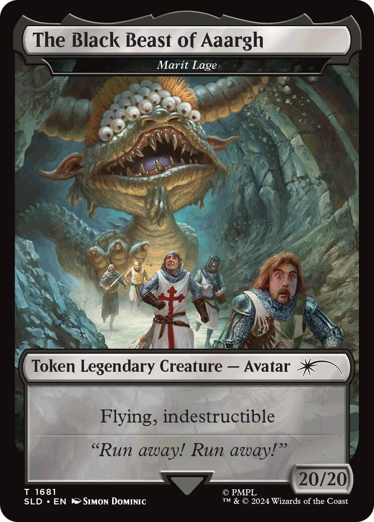 Image for The Black Beast of Aaargh - Marit Lage Token (1681) [Secret Lair Drop Series] - Magic: The Gathering