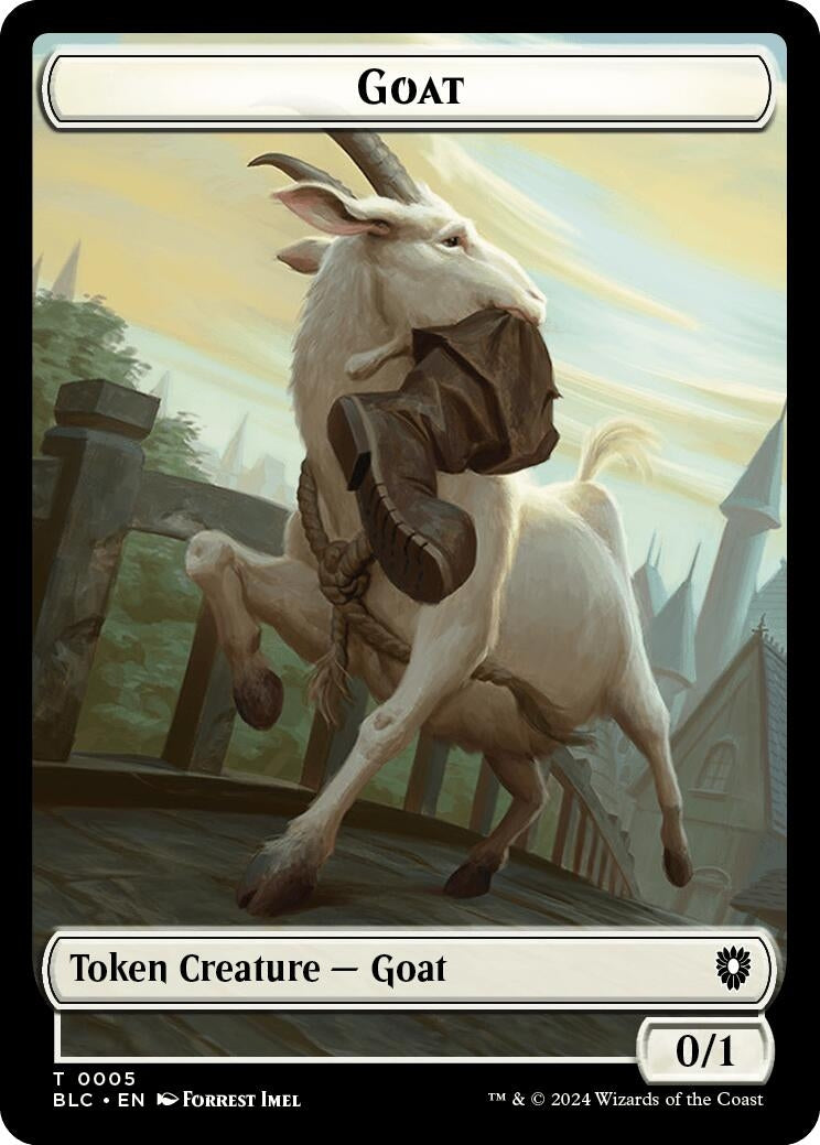 Image for Goat // Wolf (0032) Double-Sided Token (5 // 32) [Bloomburrow] - Magic: The Gathering