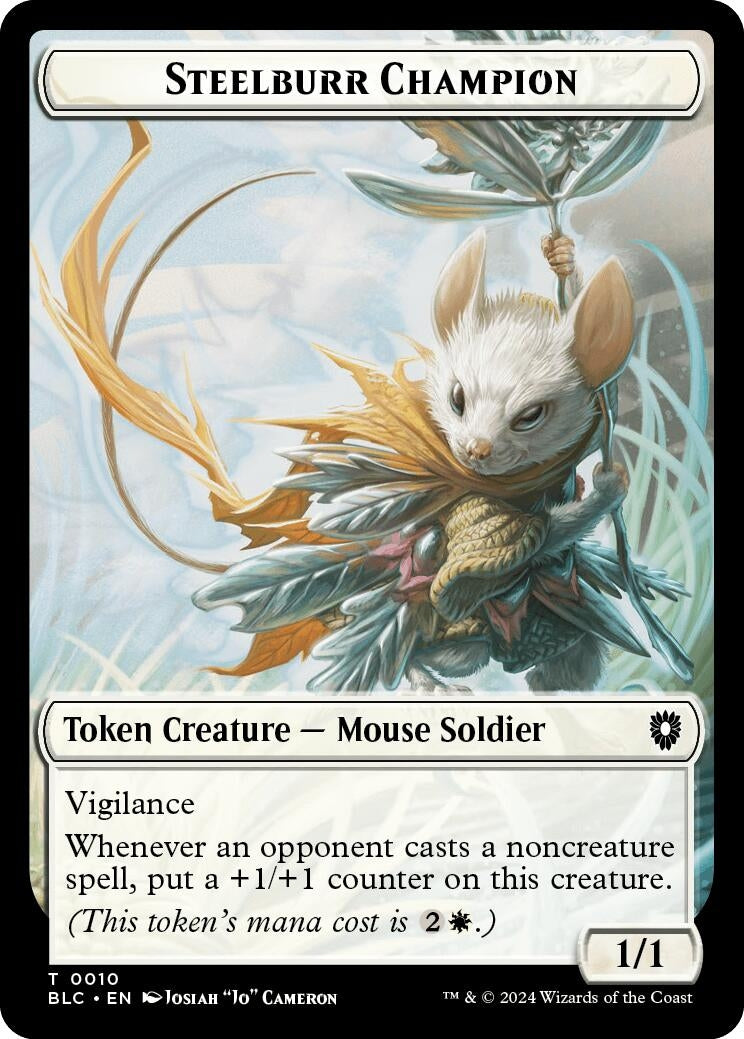 Image for Steelburr Champion // Squid Double-Sided Token (10 // 17) [Bloomburrow] - Magic: The Gathering