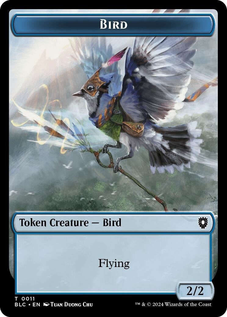 Image for Bird (0011) // Shark Double-Sided Token (11 // 16) [Bloomburrow] - Magic: The Gathering