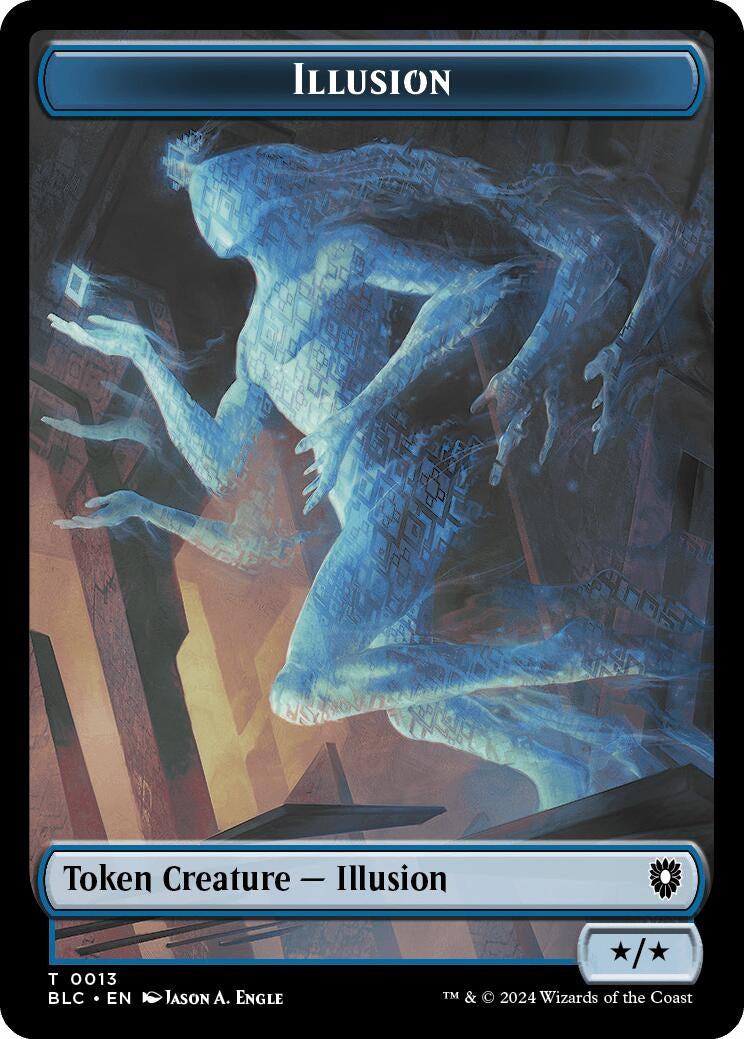 Image for Illusion // Goblin Double-Sided Token (13 // 21) [Bloomburrow] - Magic: The Gathering