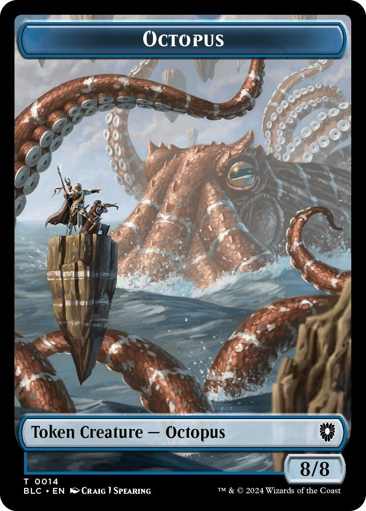 Image for Octopus // Rabbit Double-Sided Token (14 // 3) [Bloomburrow] - Magic: The Gathering