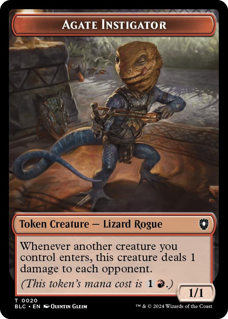Image for Agate Instigator // Rabbit Double-Sided Token (20 // 3) [Bloomburrow] - Magic: The Gathering