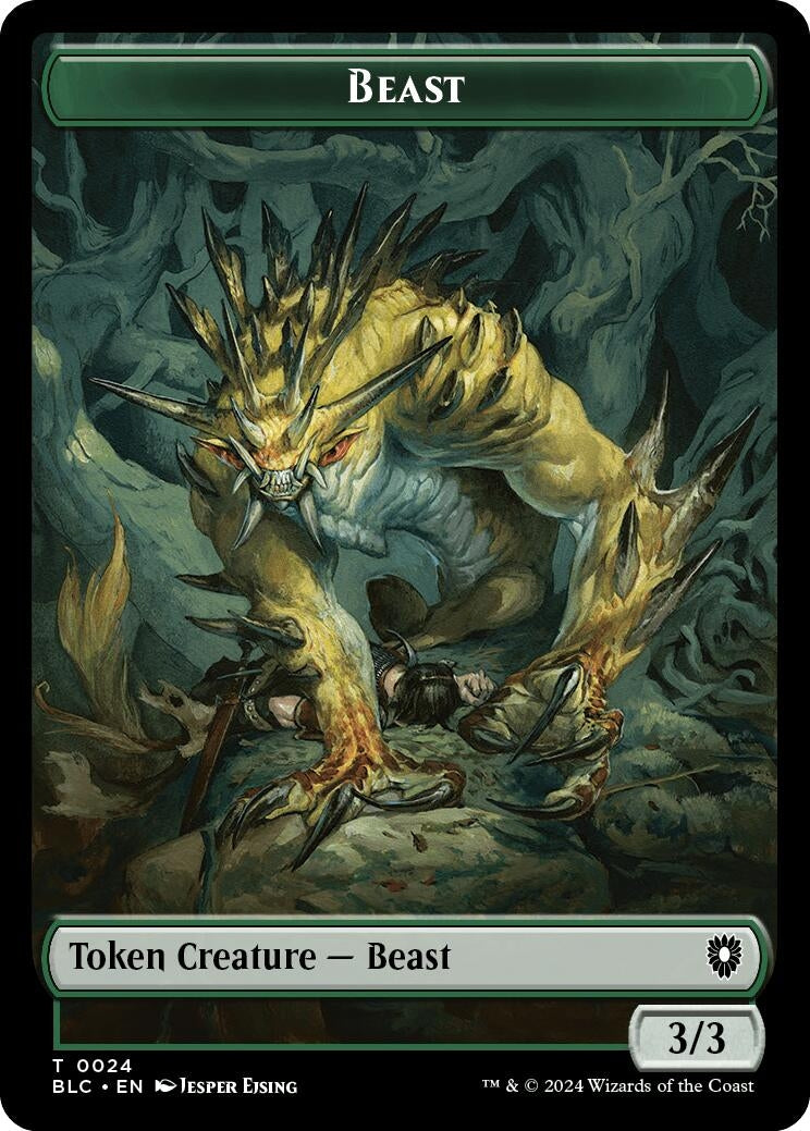 Image for Beast (0024) // Treasure Double-Sided Token (24 // 29) [Bloomburrow] - Magic: The Gathering