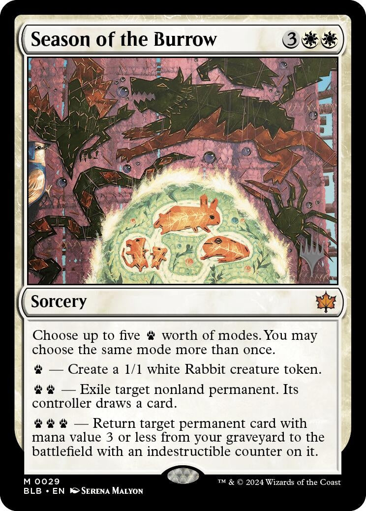 Season of the Burrow (29) [Promo Pack: Bloomburrow]