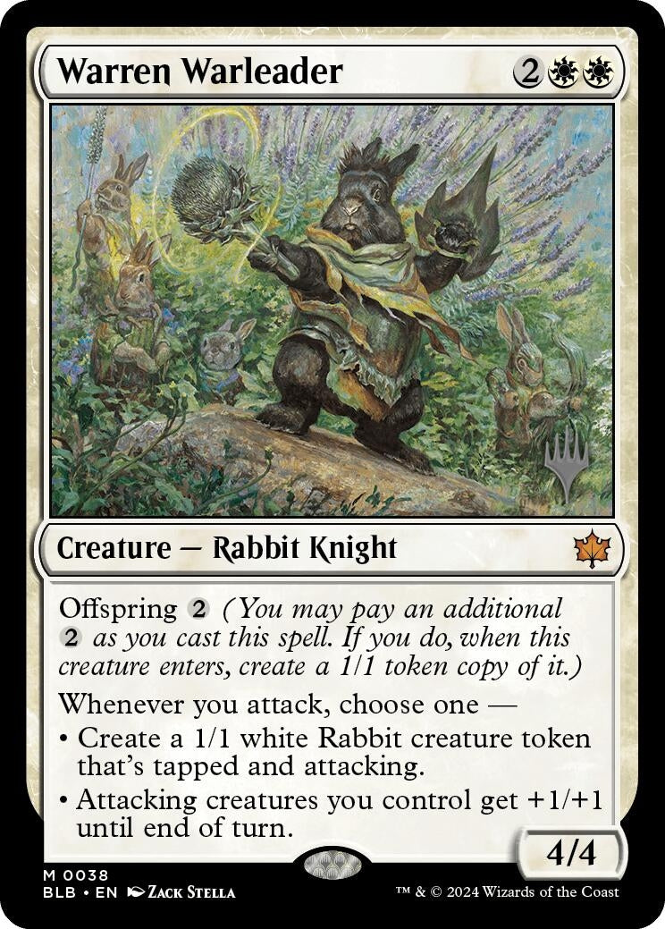 Warren Warleader (38) [Promo Pack: Bloomburrow]