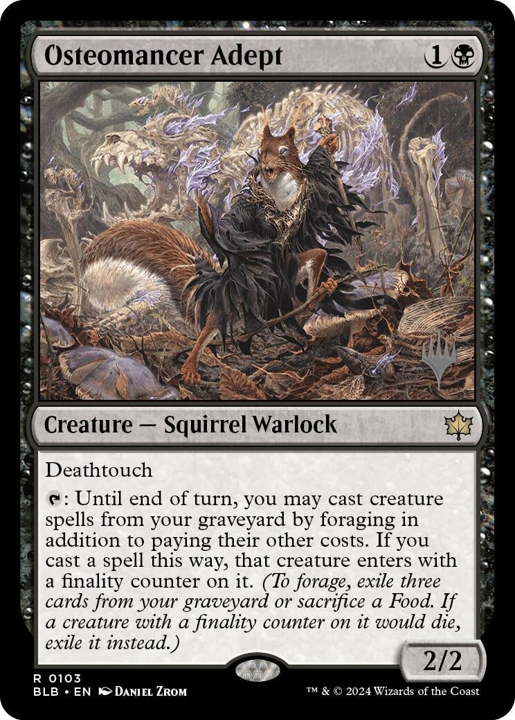Image for Osteomancer Adept (103) [Bloomburrow] - Magic: The Gathering