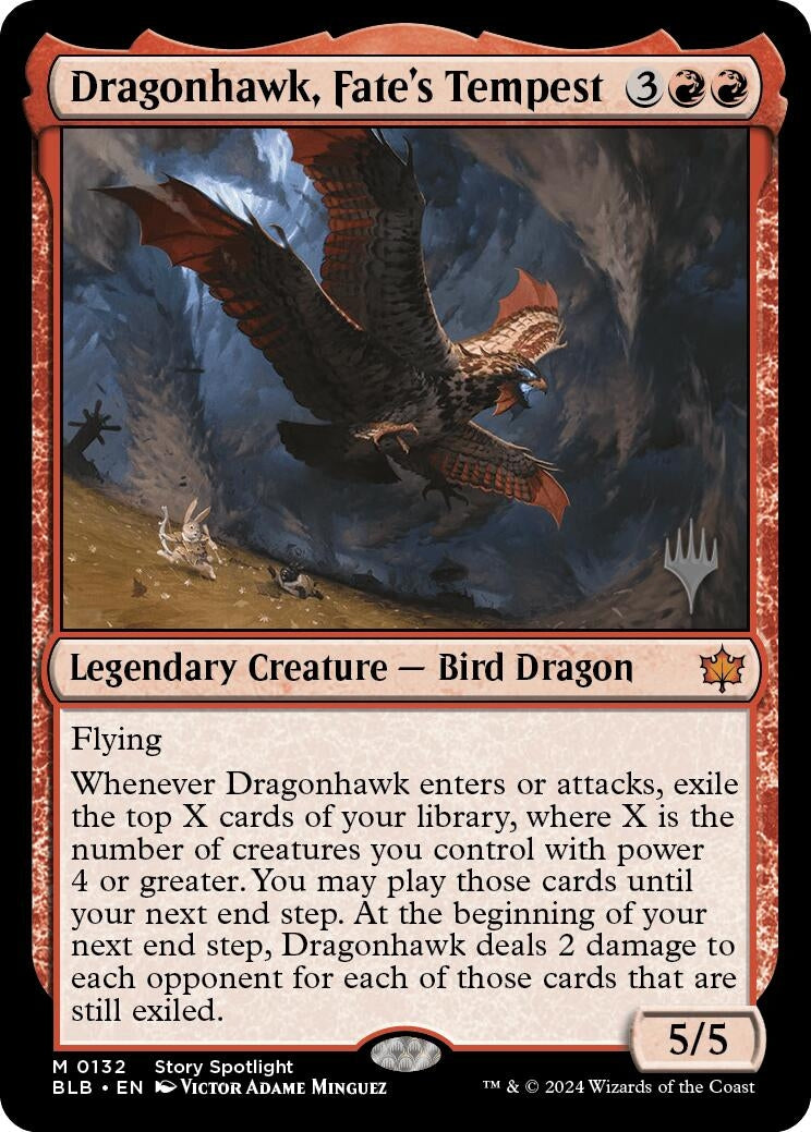 Image for Dragonhawk, Fate's Tempest (132) [Bloomburrow] - Magic: The Gathering
