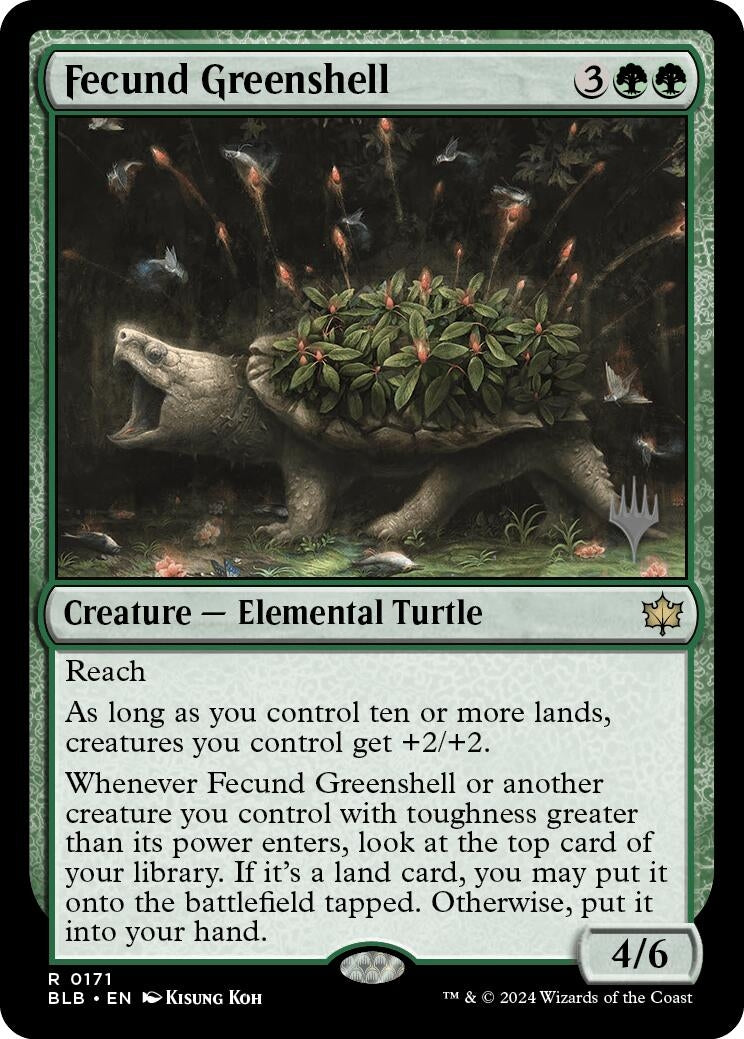 Image for Fecund Greenshell (171) [Bloomburrow] - Magic: The Gathering