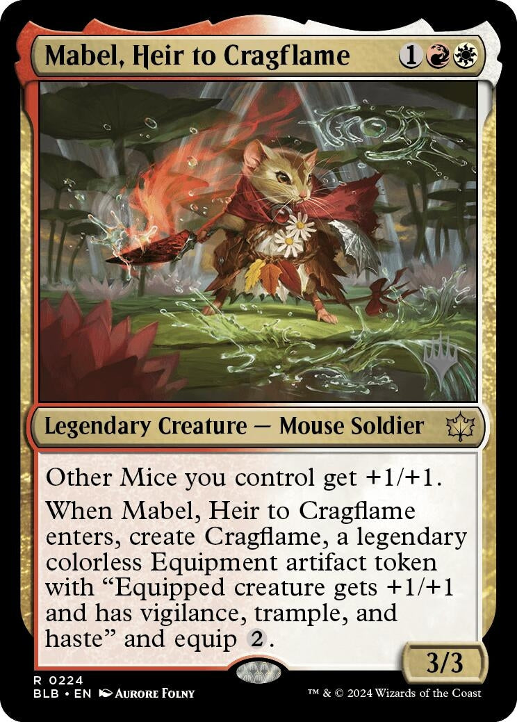 Image for Mabel, Heir to Cragflame (224) [Bloomburrow] - Magic: The Gathering