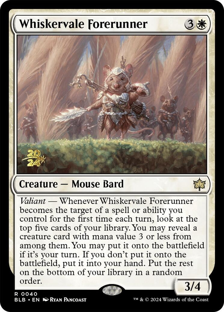Image for Whiskervale Forerunner (40) [Prerelease Cards] - Magic: The Gathering