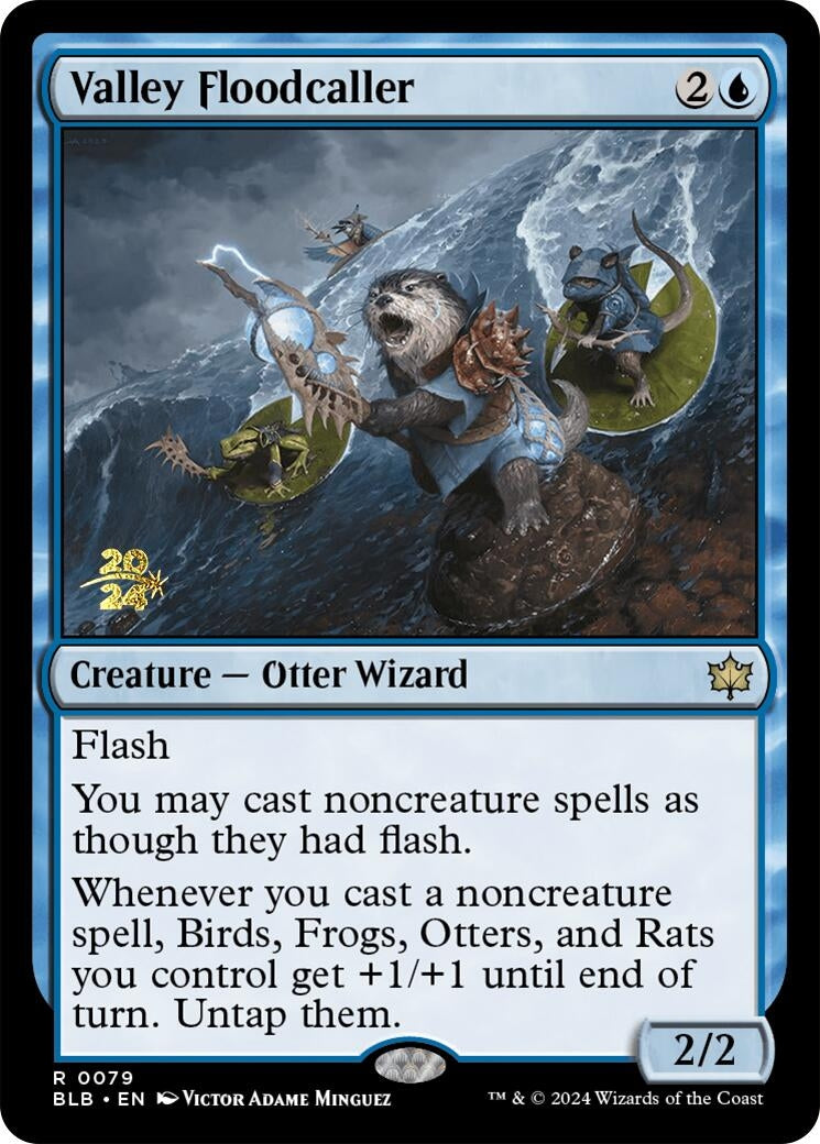 Image for Valley Floodcaller (79) [Prerelease Cards] - Magic: The Gathering