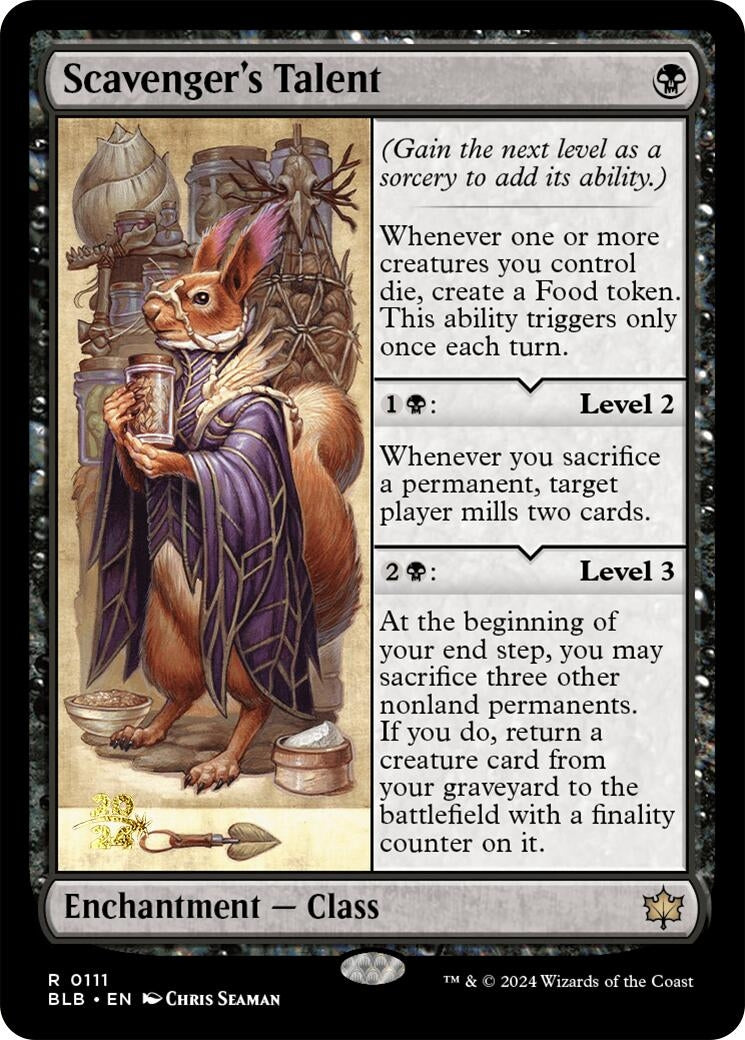 Image for Scavenger's Talent (111) [Prerelease Cards] - Magic: The Gathering