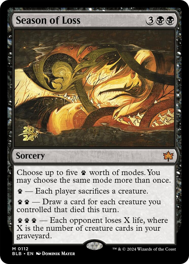 Image for Season of Loss (112) [Prerelease Cards] - Magic: The Gathering