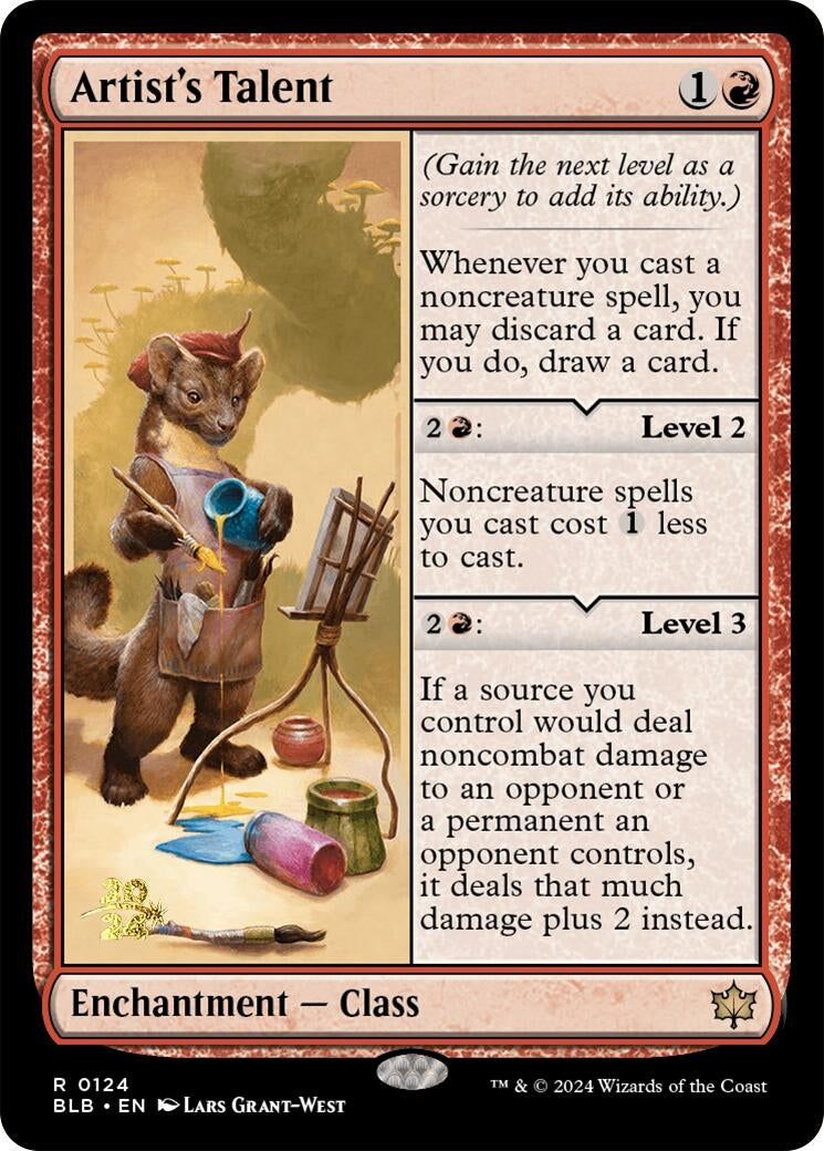 Image for Artist's Talent (124) [Prerelease Cards] - Magic: The Gathering
