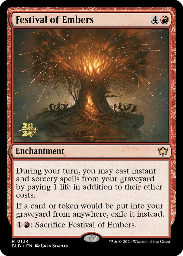 Image for Festival of Embers (134) [Prerelease Cards] - Magic: The Gathering