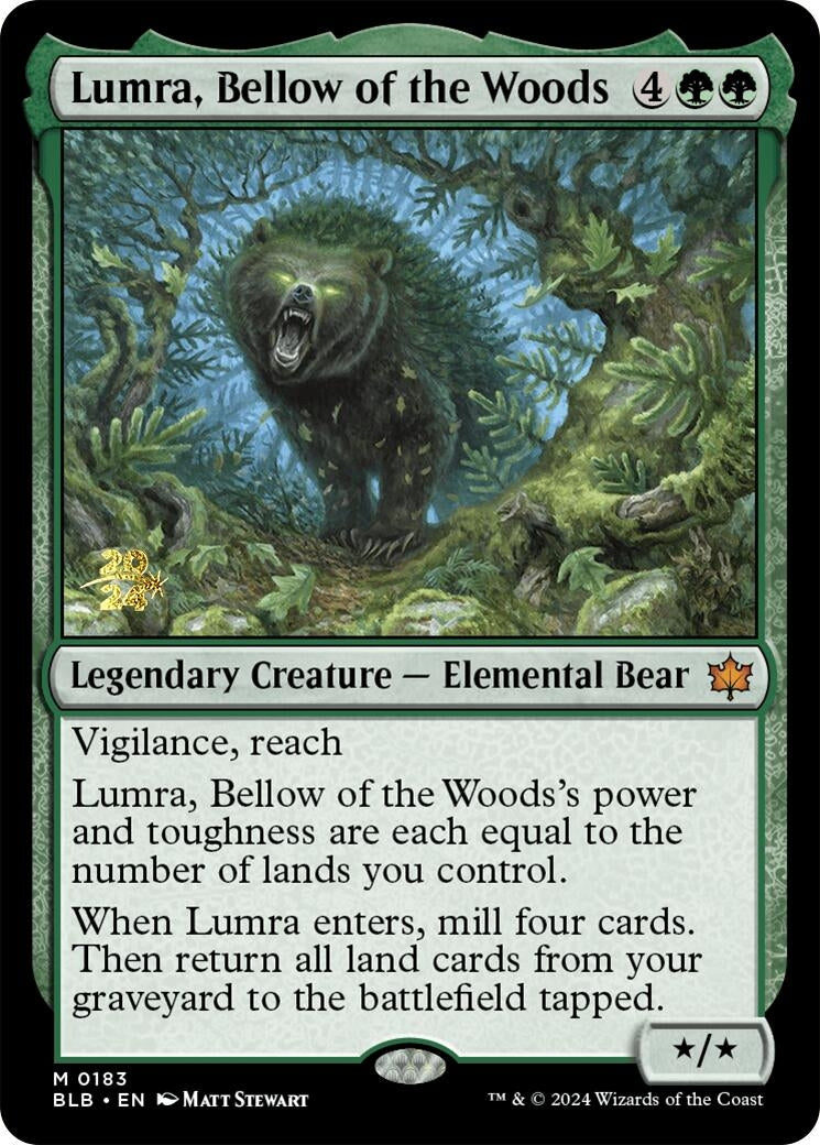 Image for Lumra, Bellow of the Woods (183) [Prerelease Cards] - Magic: The Gathering