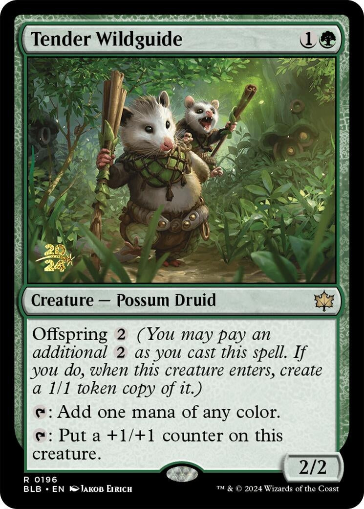 Image for Tender Wildguide (196) [Prerelease Cards] - Magic: The Gathering
