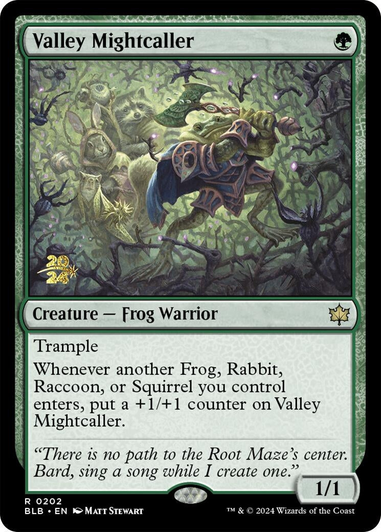 Image for Valley Mightcaller (202) [Prerelease Cards] - Magic: The Gathering