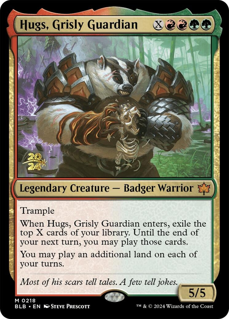 Image for Hugs, Grisly Guardian (218) [Prerelease Cards] - Magic: The Gathering