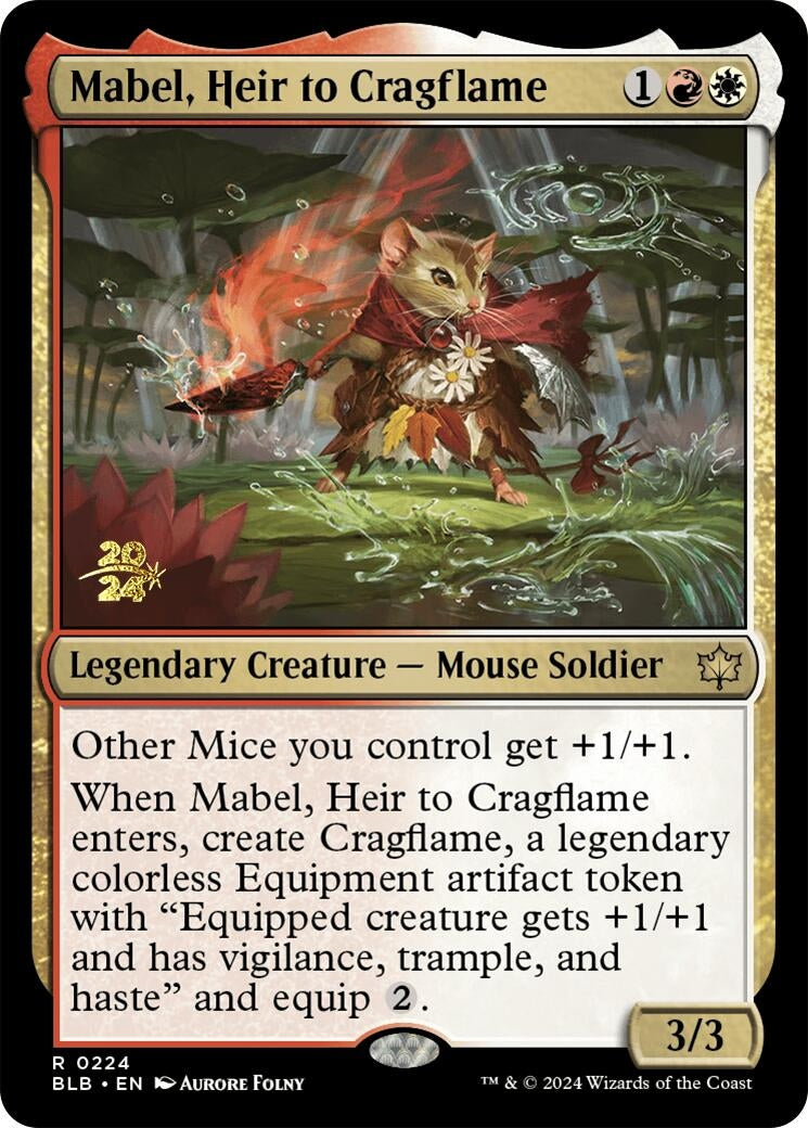 Image for Mabel, Heir to Cragflame (224) [Prerelease Cards] - Magic: The Gathering