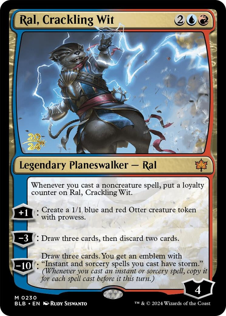 Image for Ral, Crackling Wit (230) [Prerelease Cards] - Magic: The Gathering
