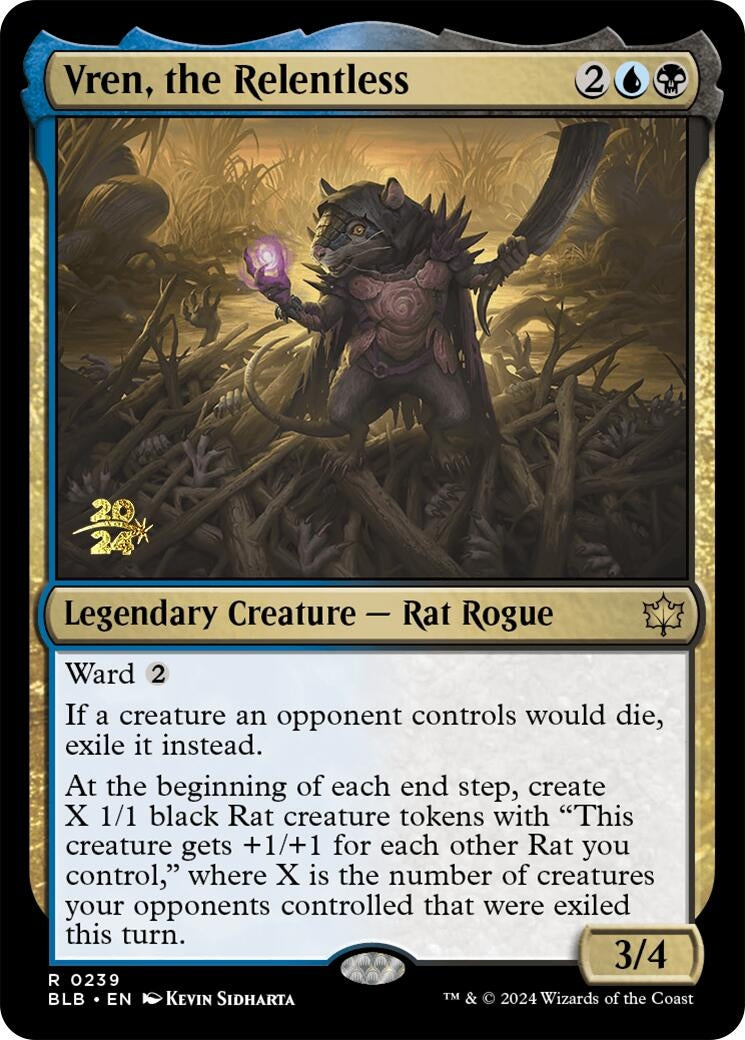 Image for Vren, the Relentless (239) [Prerelease Cards] - Magic: The Gathering