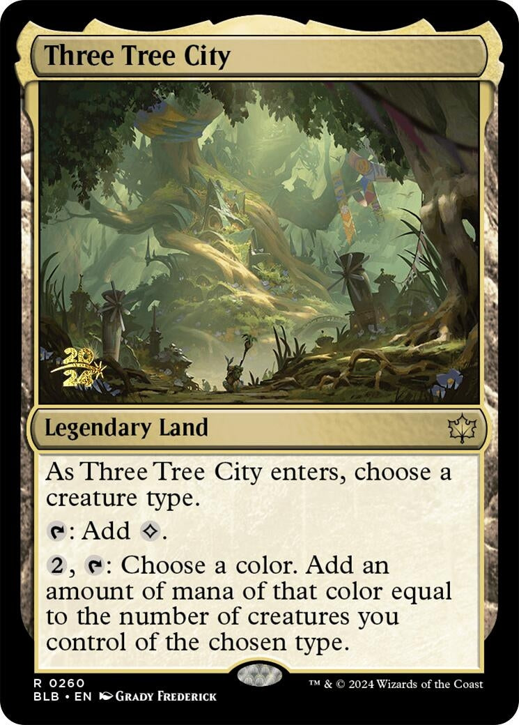 Image for Three Tree City (260) [Prerelease Cards] - Magic: The Gathering