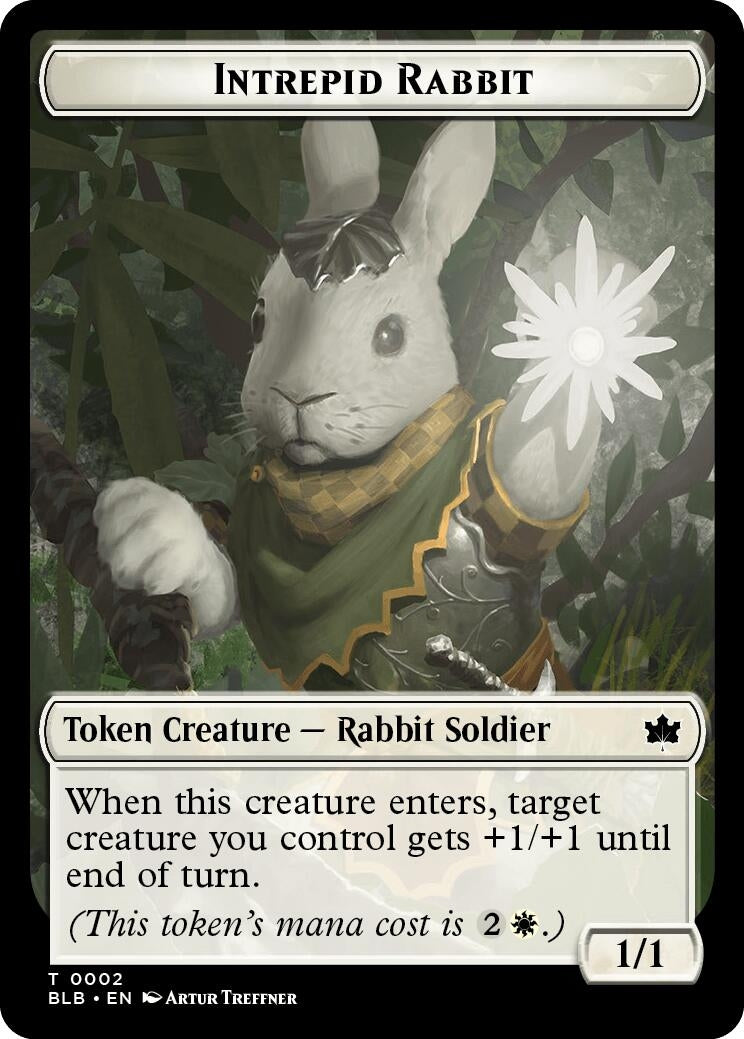 Image for Intrepid Rabbit Token (2) [Bloomburrow] - Magic: The Gathering