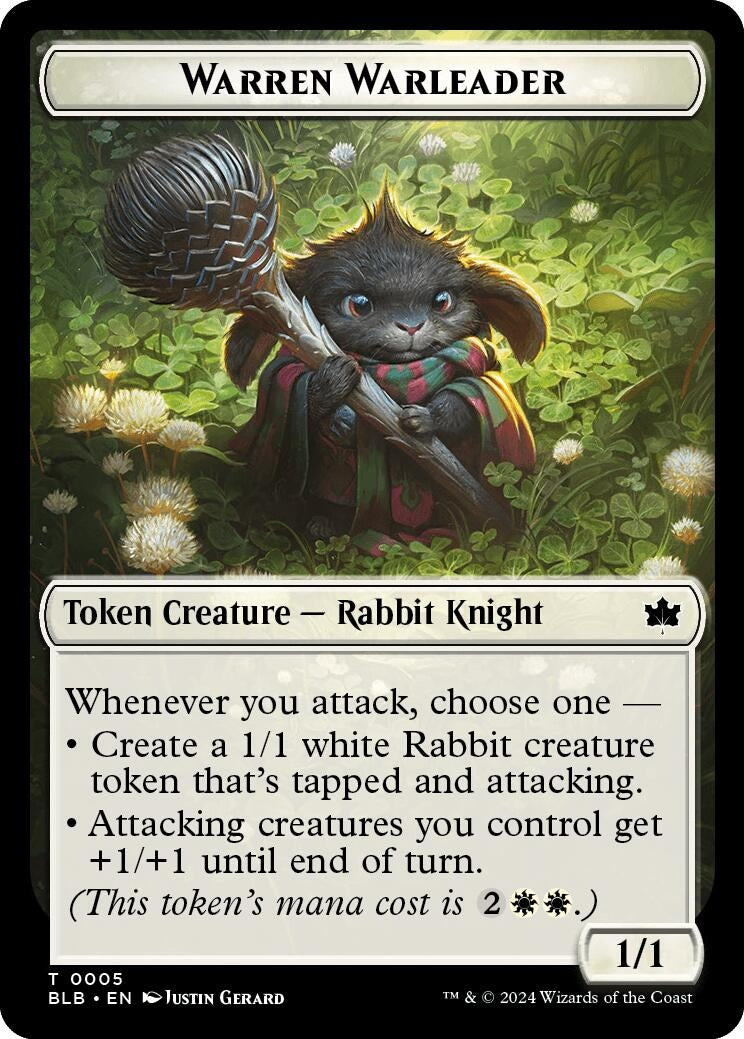 Image for Warren Warleader Token (5) [Bloomburrow] - Magic: The Gathering