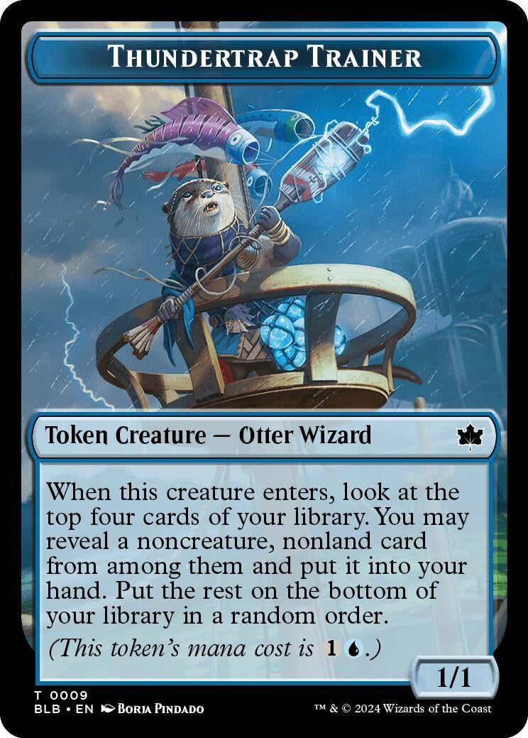 Image for Thundertrap Trainer Token (9) [Bloomburrow] - Magic: The Gathering