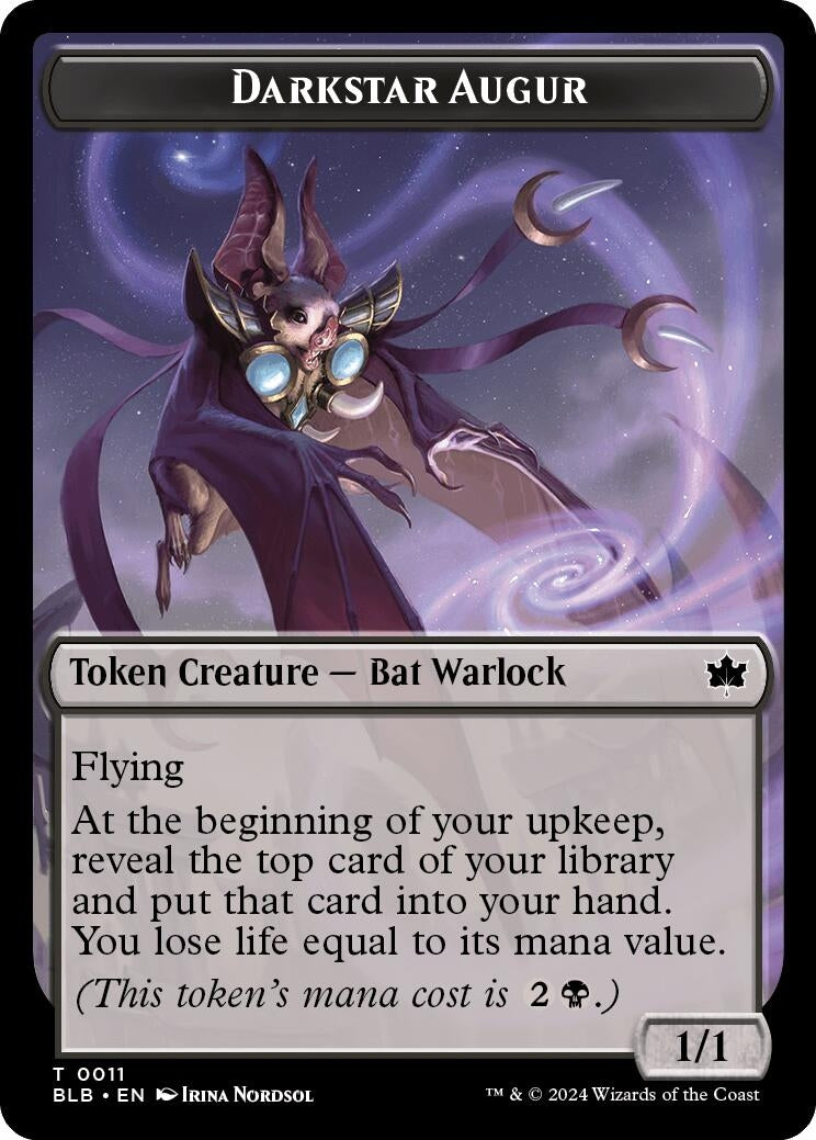 Image for Darkstar Augur Token (11) [Bloomburrow] - Magic: The Gathering